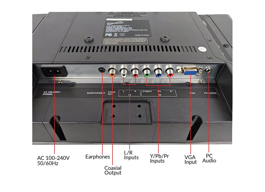 24" Supersonic 12 Volt AC/DC Widescreen LED HDTV with USB, SD Card Reader and HDMI