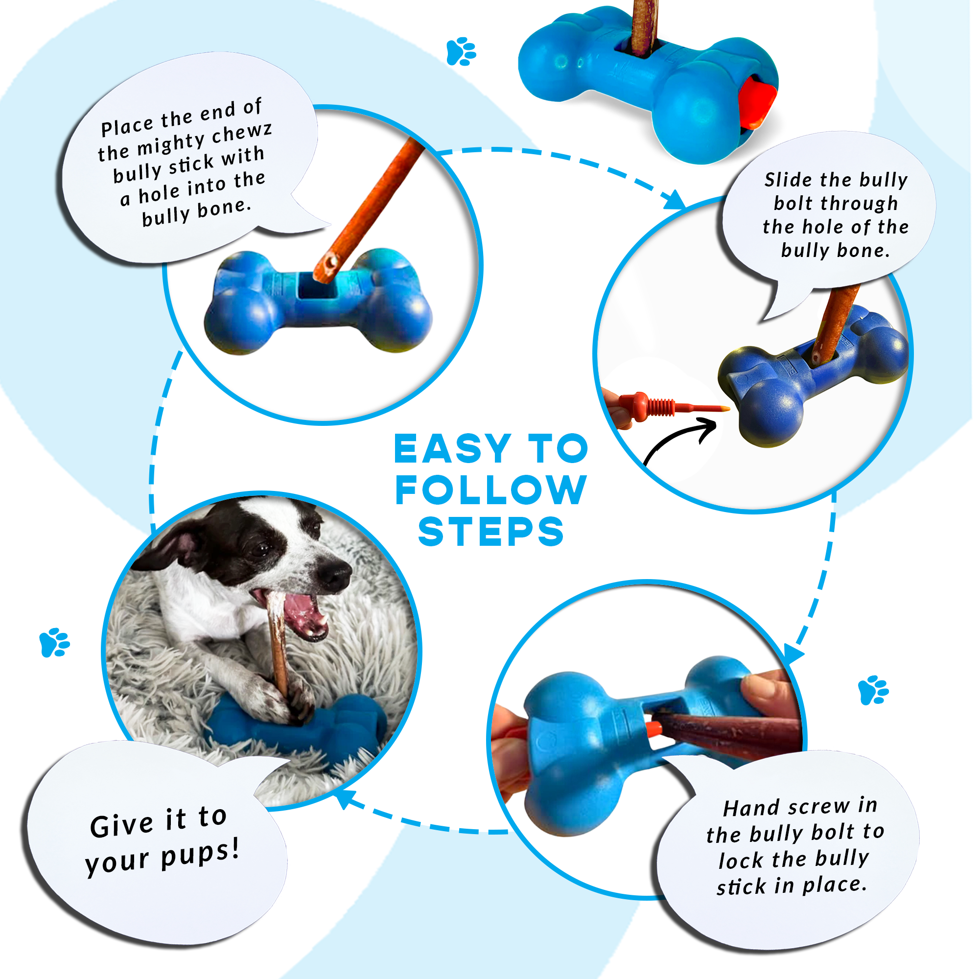 12" Jumbo Bully Sticks - Bully Bone Included