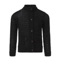 Balck Summer Cardigan with Front Buttons Fastening