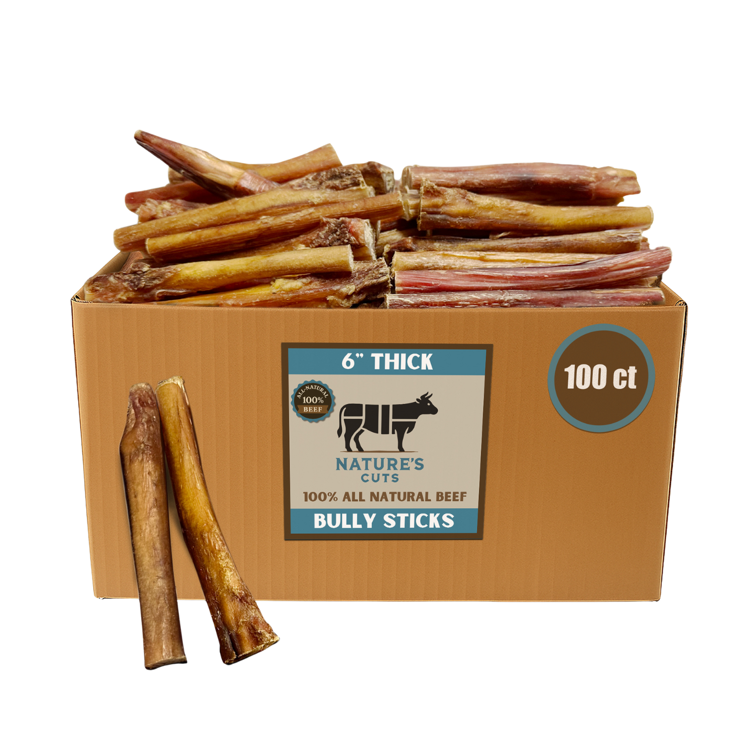 6" Thick Bulk Bully Sticks