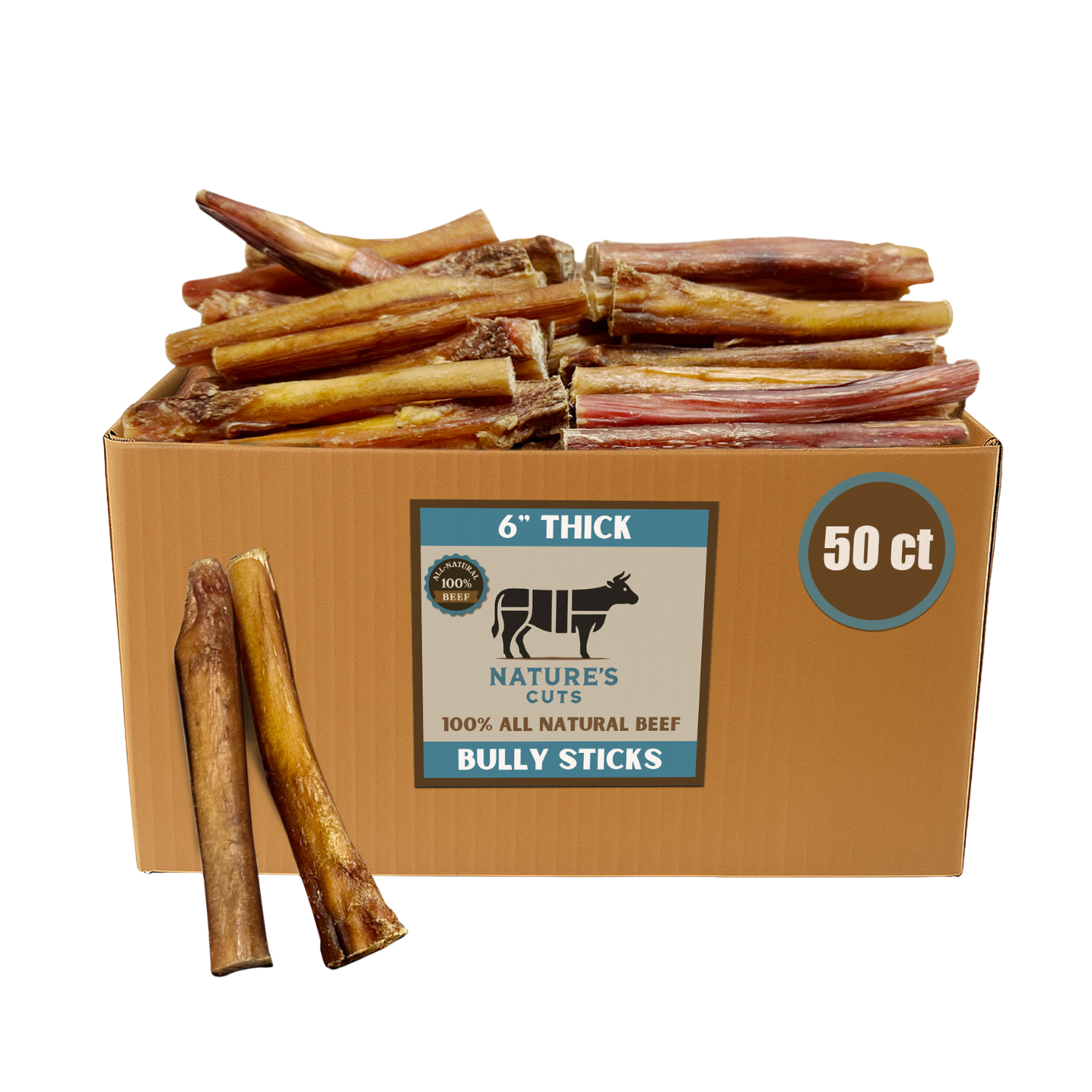 6" Thick Bulk Bully Sticks