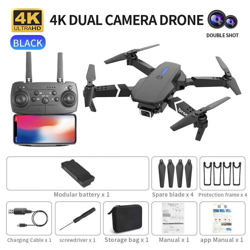 4K Professional Drone - Dual Camera WiFi FPV