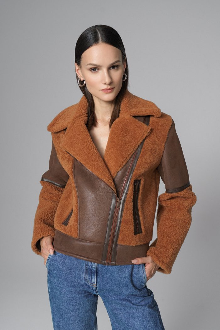 Amber Shearling Leather Jacket