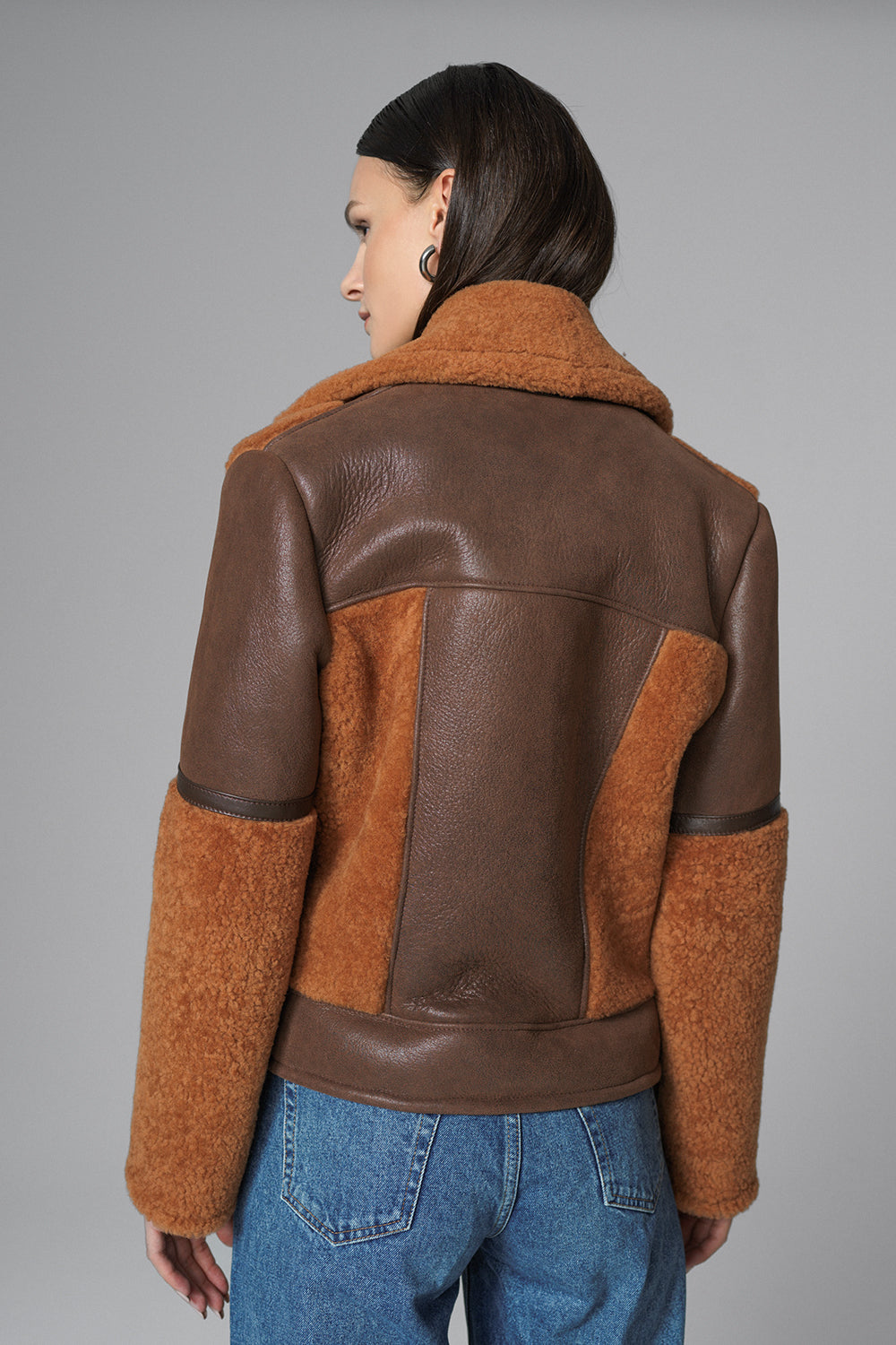 Amber Shearling Leather Jacket